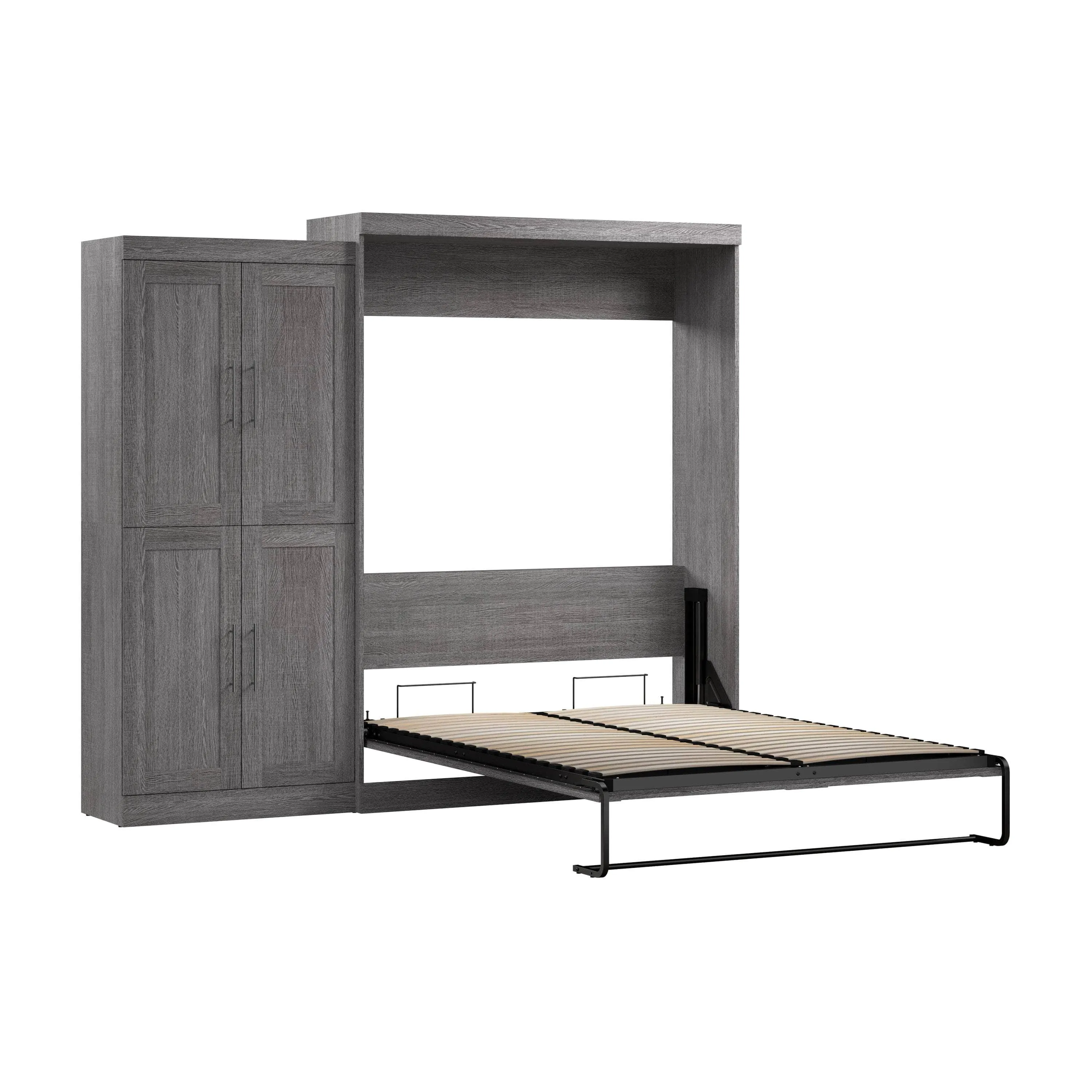 Pur Queen Murphy Wall Bed with Wardrobe (101W) - Available in 5 Colours