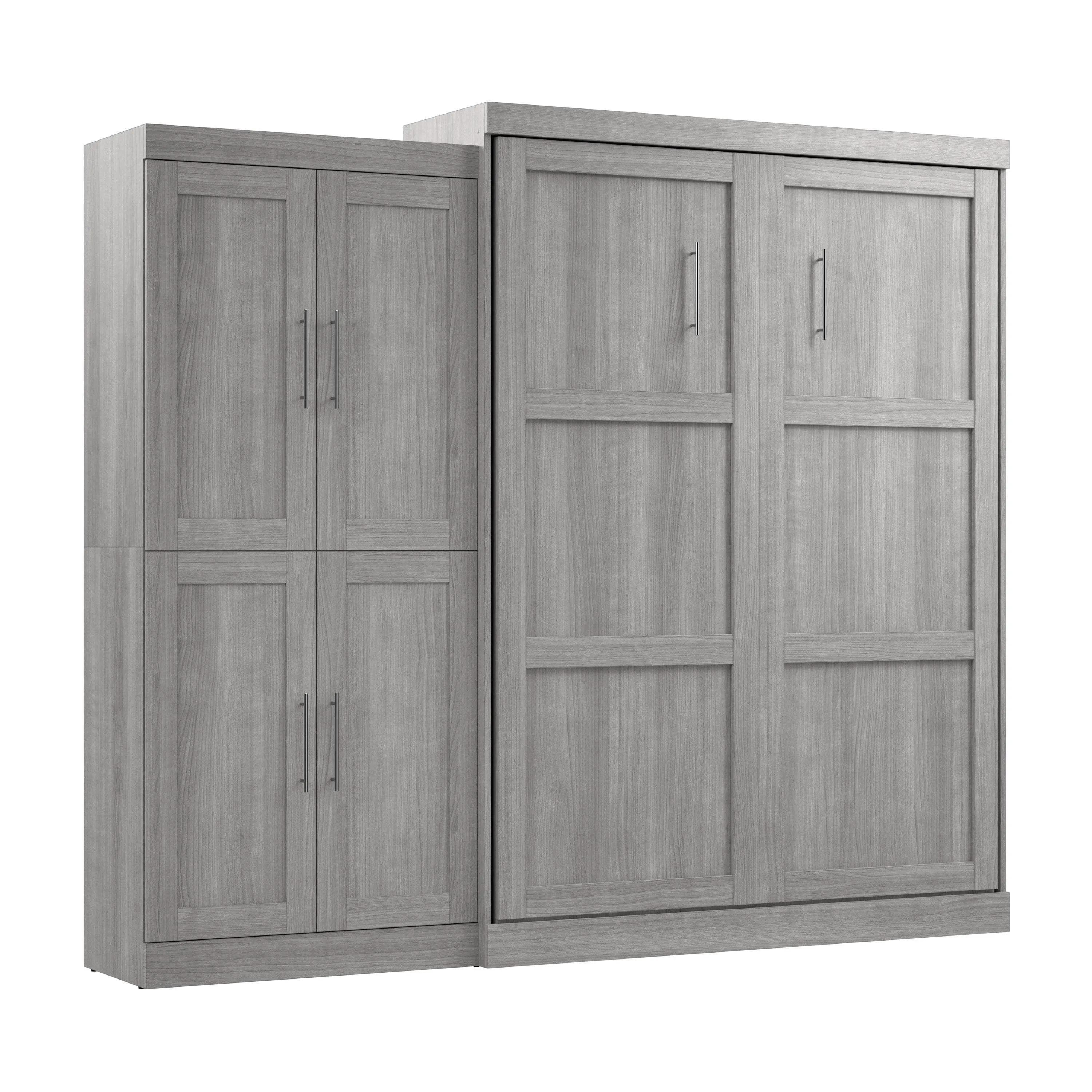 Pur Queen Murphy Wall Bed with Wardrobe (101W) - Available in 5 Colours