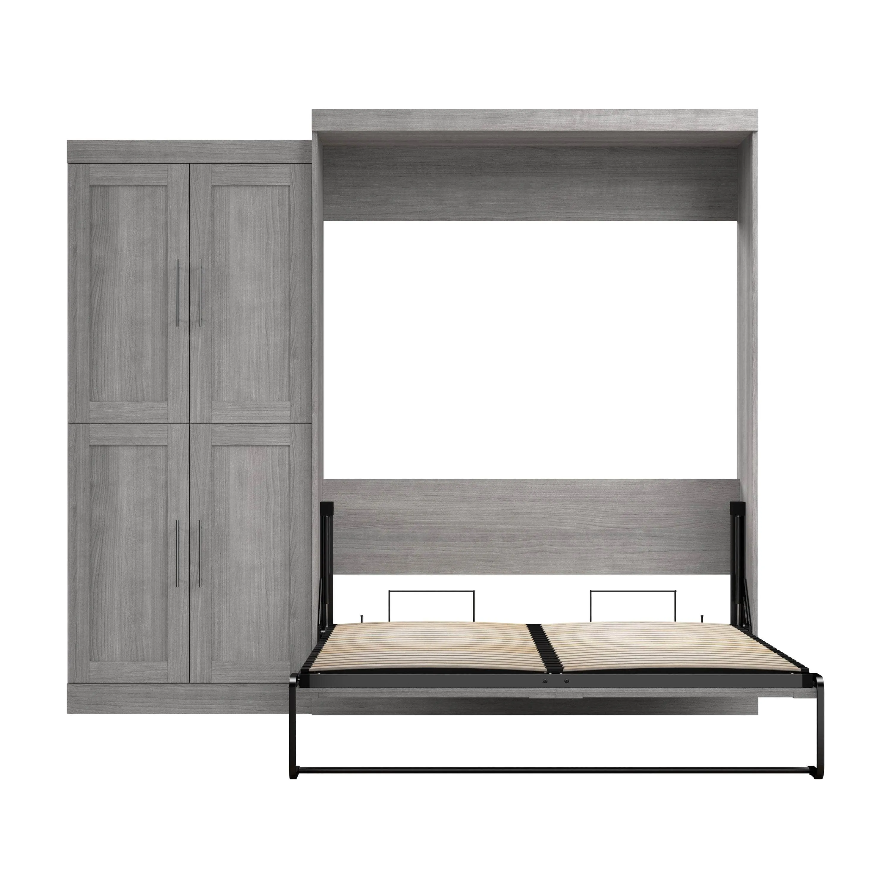 Pur Queen Murphy Wall Bed with Wardrobe (101W) - Available in 5 Colours