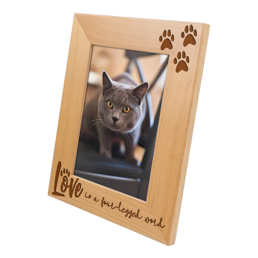 "Love is a Four-Legged Word" Picture Frame