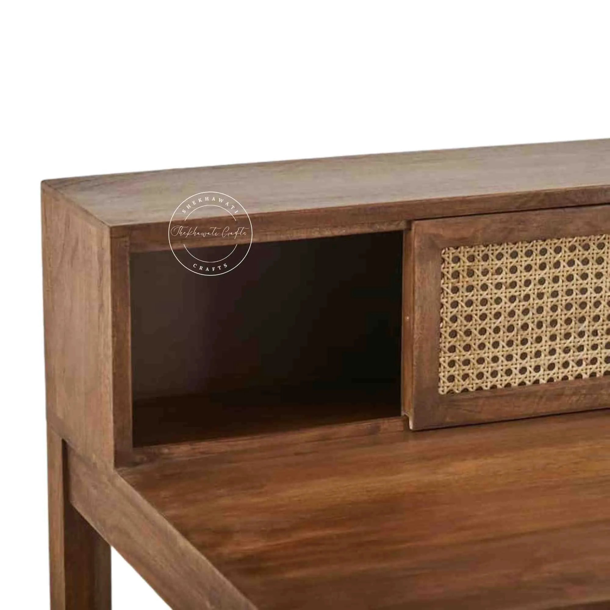 Rattan Study Table