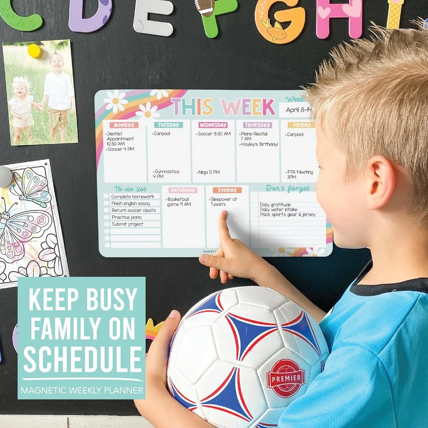 Retro 2 Fridge Weekly Calendar | Magnetic & Dry Erase | Calendars & Planners