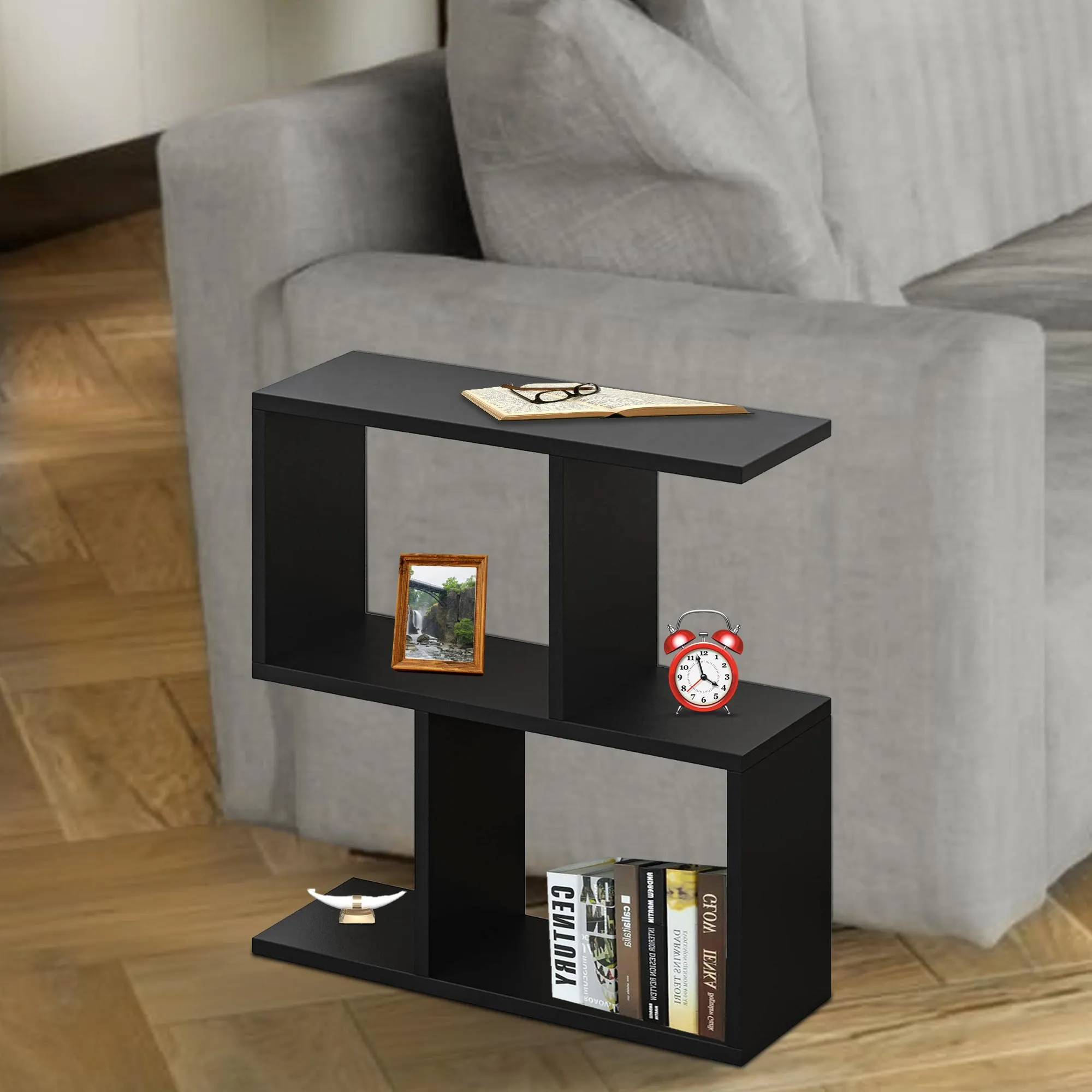 SG Traders 2 Tier, S Shape Sofa Side Table