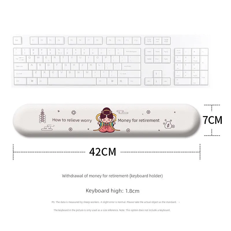 Silicone Keyboard Support Two-Dimensional Palm Pillow Mouse Pad