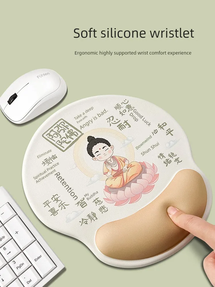 Silicone Keyboard Support Two-Dimensional Palm Pillow Mouse Pad