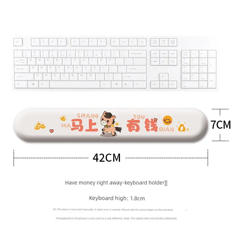 Silicone Keyboard Support Two-Dimensional Palm Pillow Mouse Pad