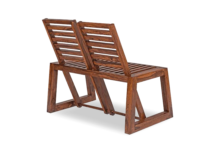 Solid Wood Garden Love Sofa Chair