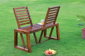 Solid Wood Garden Love Sofa Chair