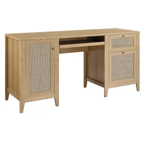 Soma 63" Office Desk Oak EEI-6117-OAK