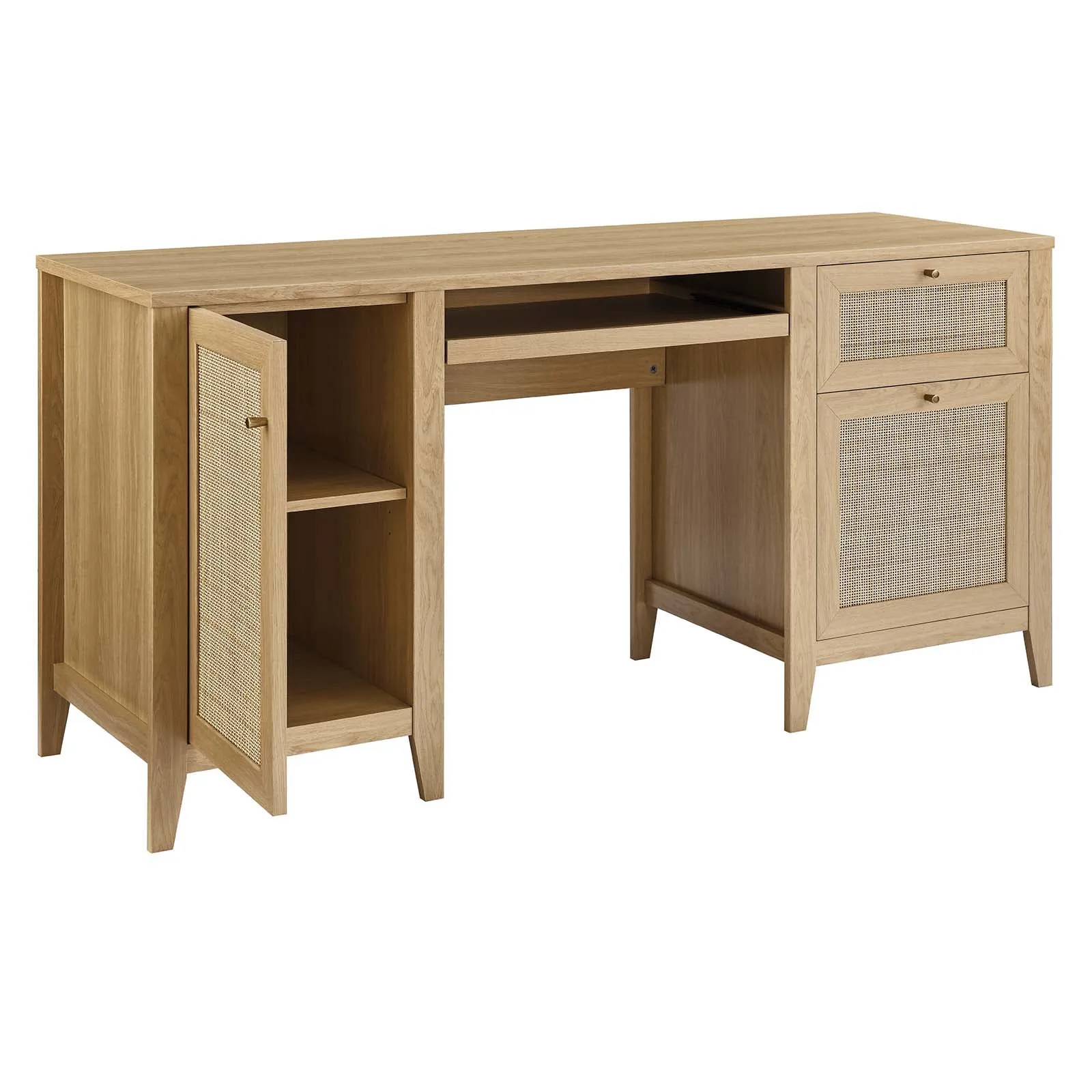 Soma 63" Office Desk Oak EEI-6117-OAK