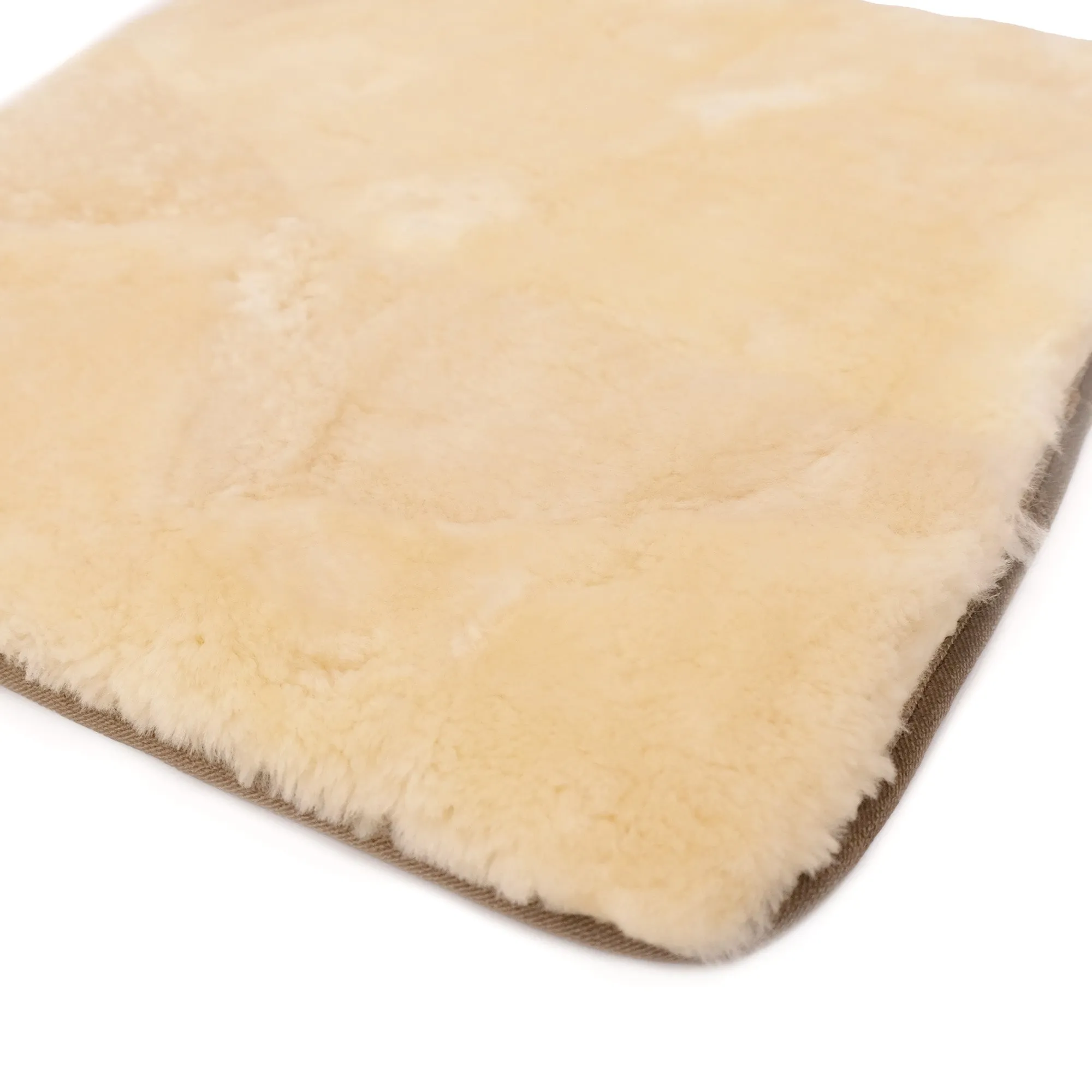 Square Sheepskin Mats - Ivory - Australian Merino Sheepskin Seat Mats (47 x 47cm)