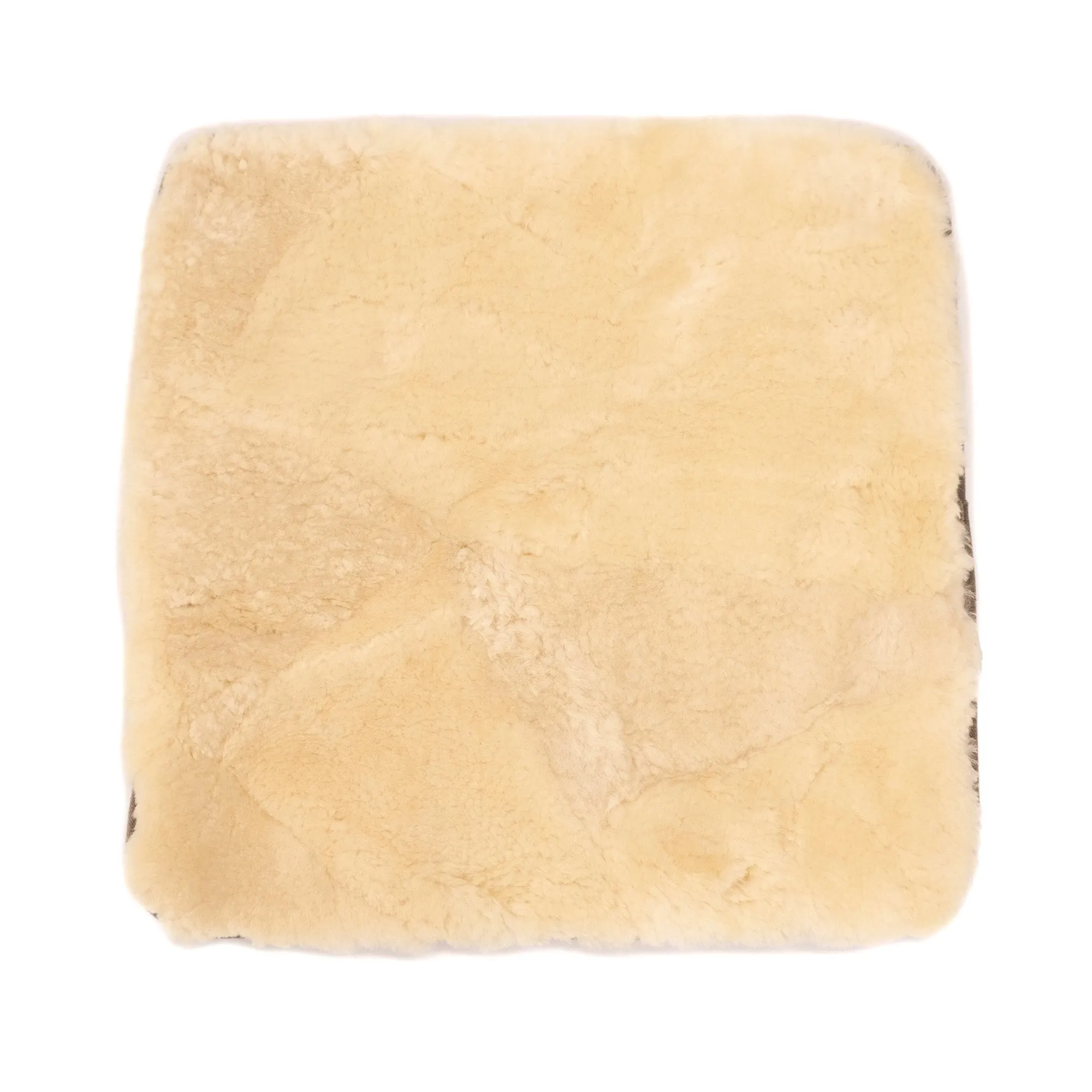 Square Sheepskin Mats - Ivory - Australian Merino Sheepskin Seat Mats (47 x 47cm)