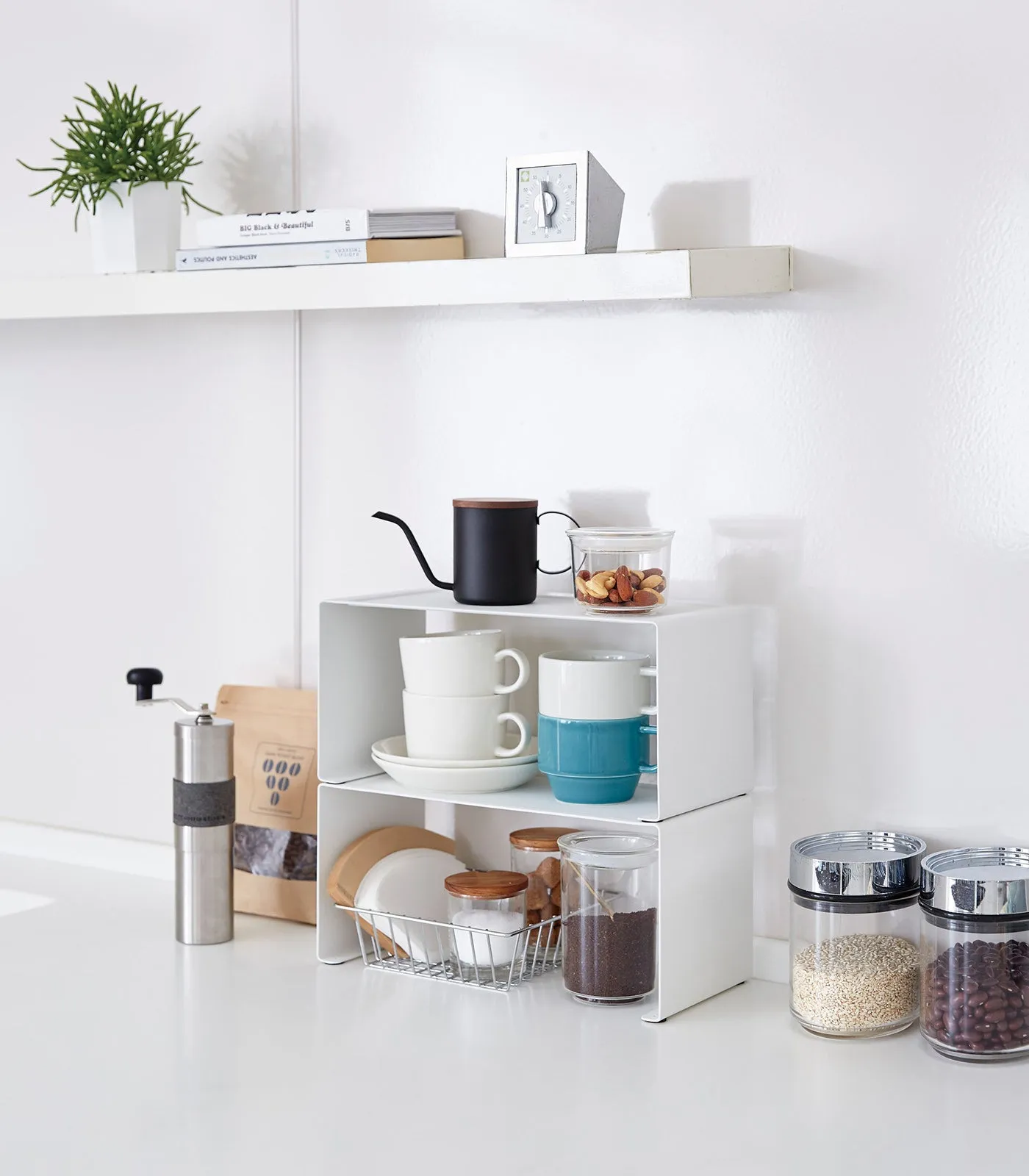 Stackable Countertop Shelf - Two Sizes - Steel