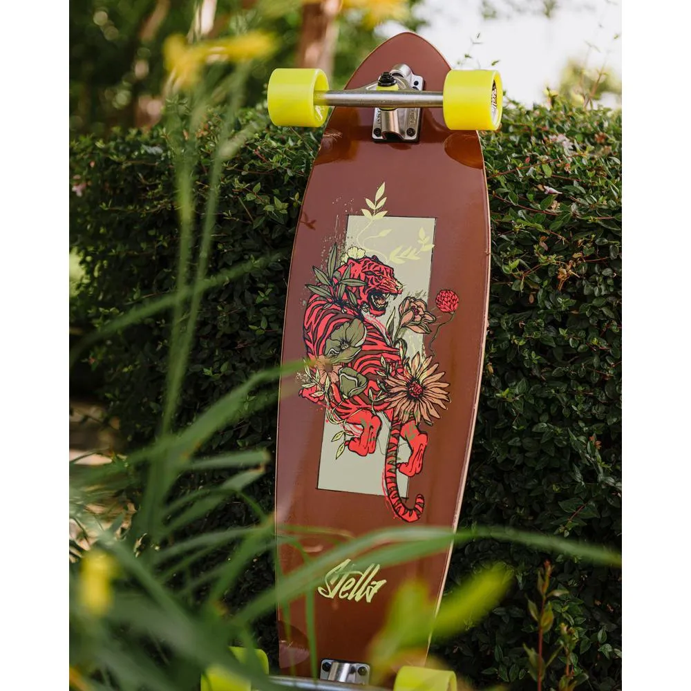 Stella Tiger Blunt Nose 38” Pintail Longboard - Habitat Series