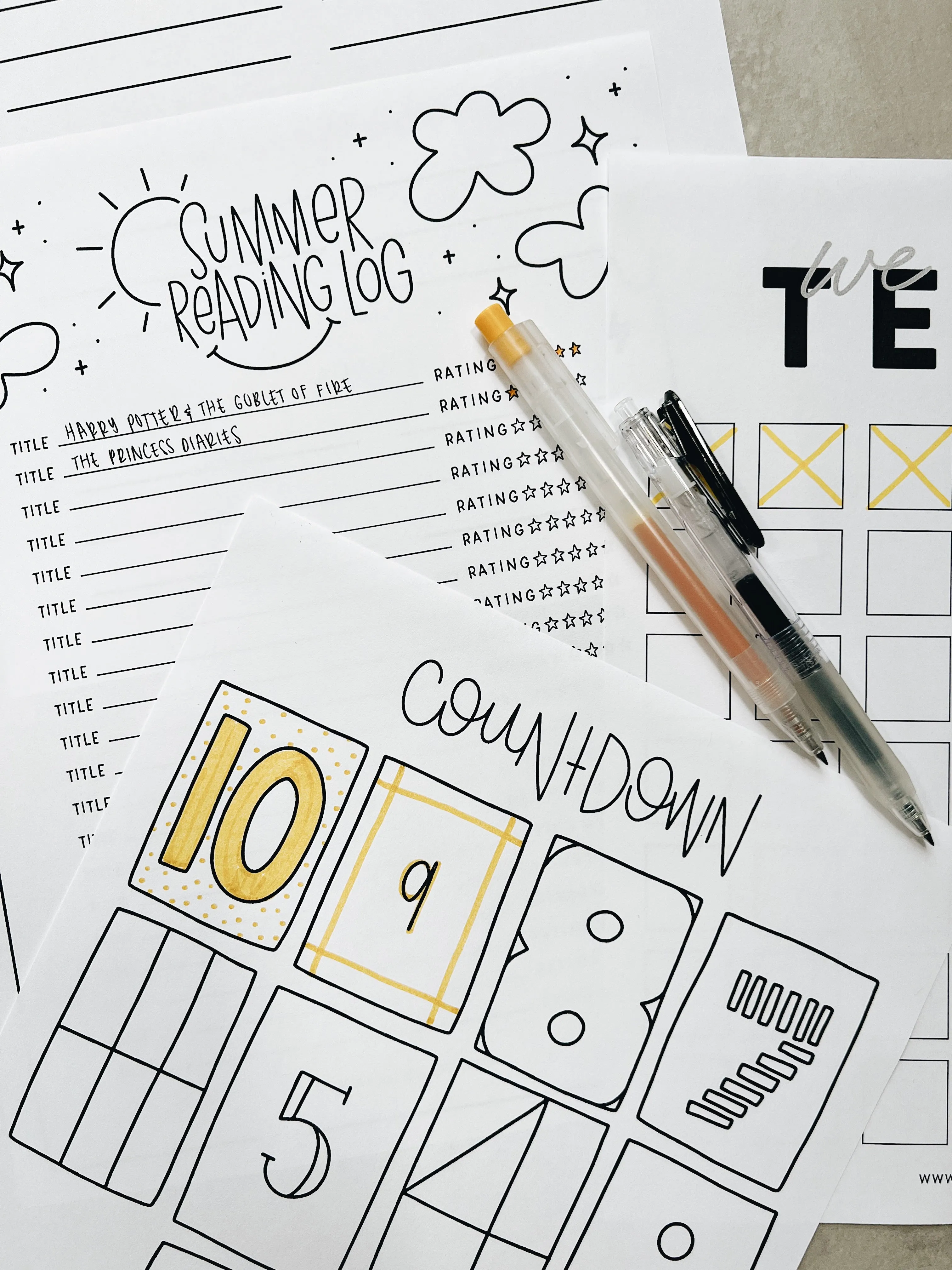 Summer Survival Kit Printable