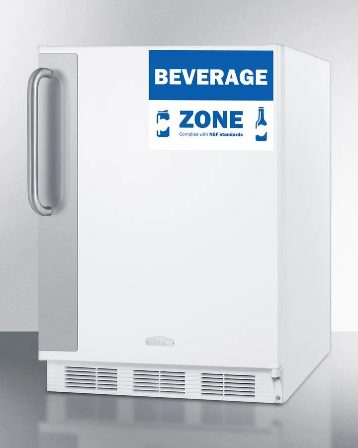 Summit FF6W7BZADA 24" Wide All-refrigerator, ADA Height