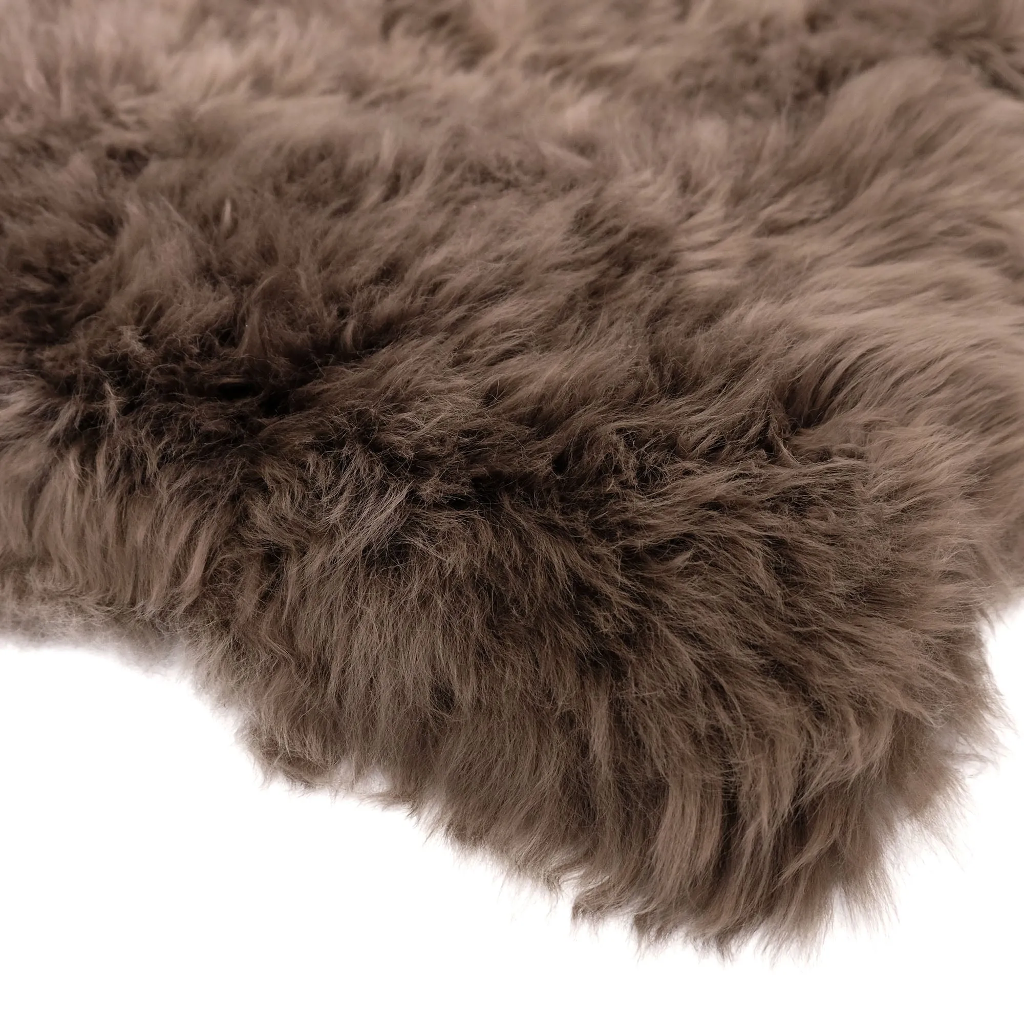 Taupe Brown Square Sheepskin Chair Mats - Australian Merino Sheepskin Seat Mats (50 x 50cm)