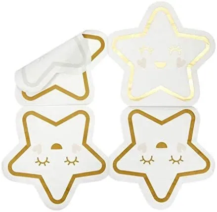 Twinkle Little Star Paper Napkins for Baby Shower, Gender Reveal Party (50 Pack)