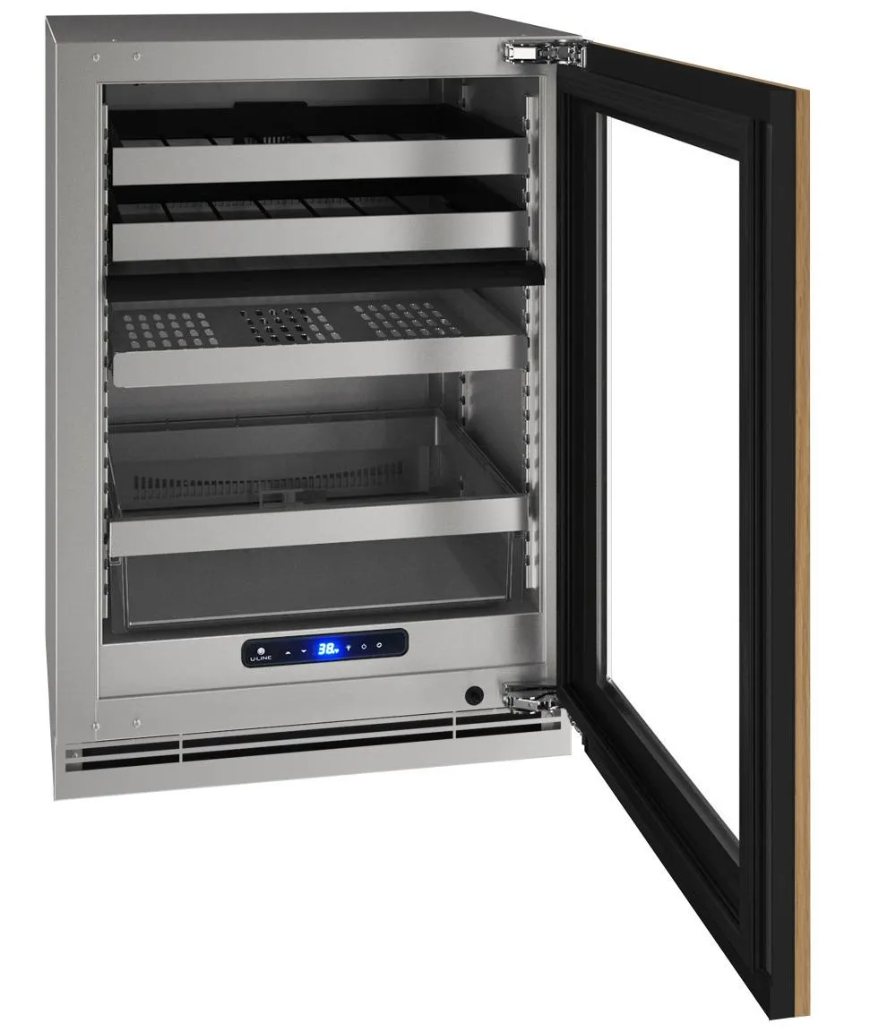 U-Line UHBD524IG01A Hbd524 24" Dual-zone Beverage Center With Integrated Frame Finish and Field Reversible Door Swing (115 V/60 Hz)