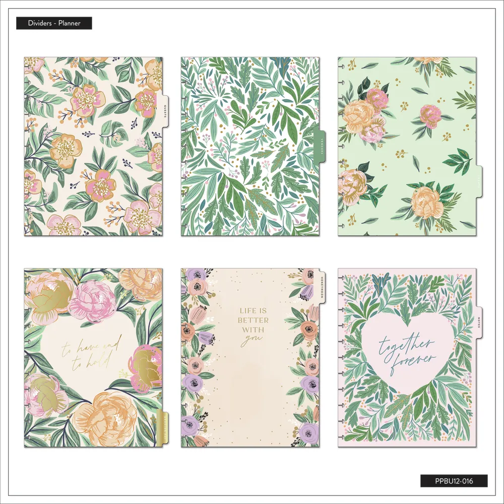 Undated Garden Wedding Planner - Big Wedding Layout - 12 Months