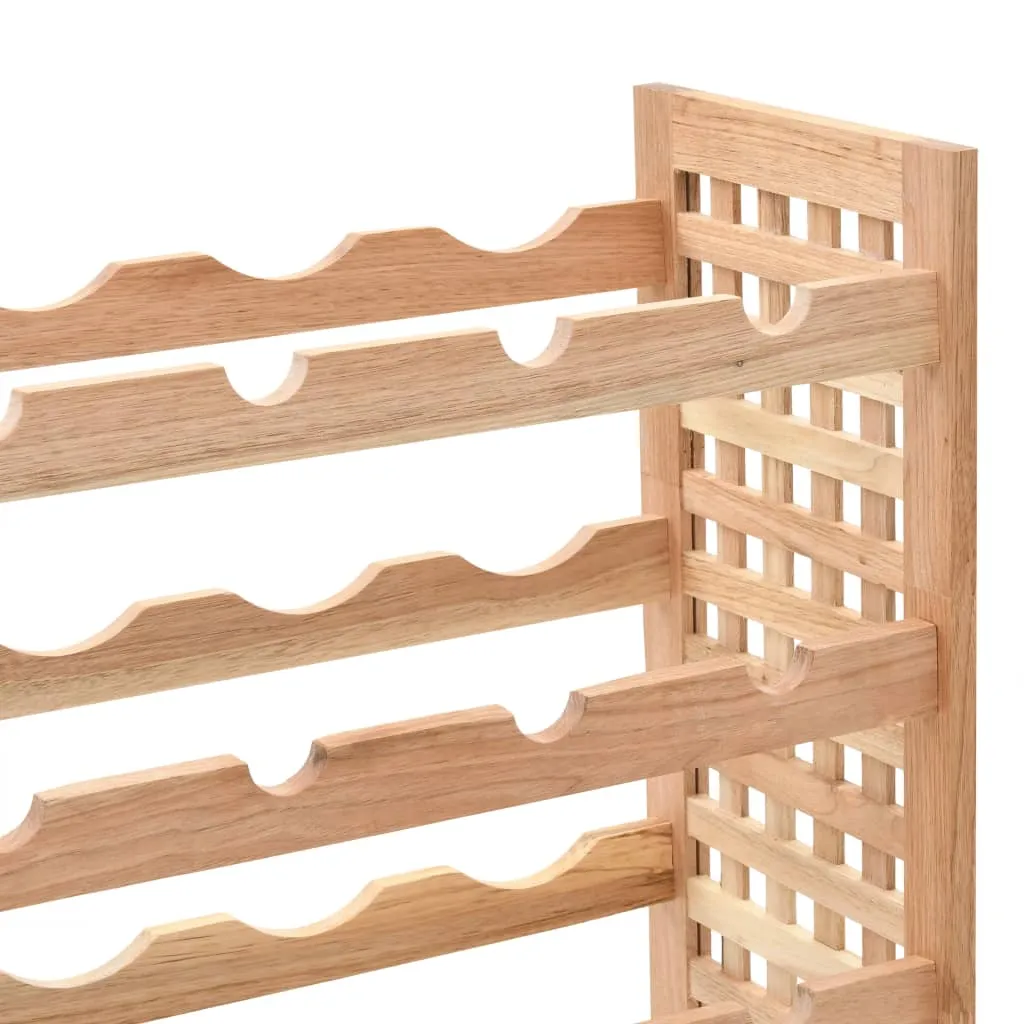 vidaXL Wine Rack for 25 Bottles Solid Walnut Wood 63x25x73 cm