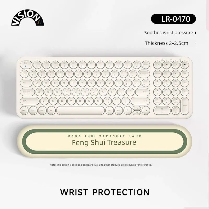 Vision Fun Text Wrister Protective Mouse Pad Female Male Wrist Pad Office Laptop Keyboard Support