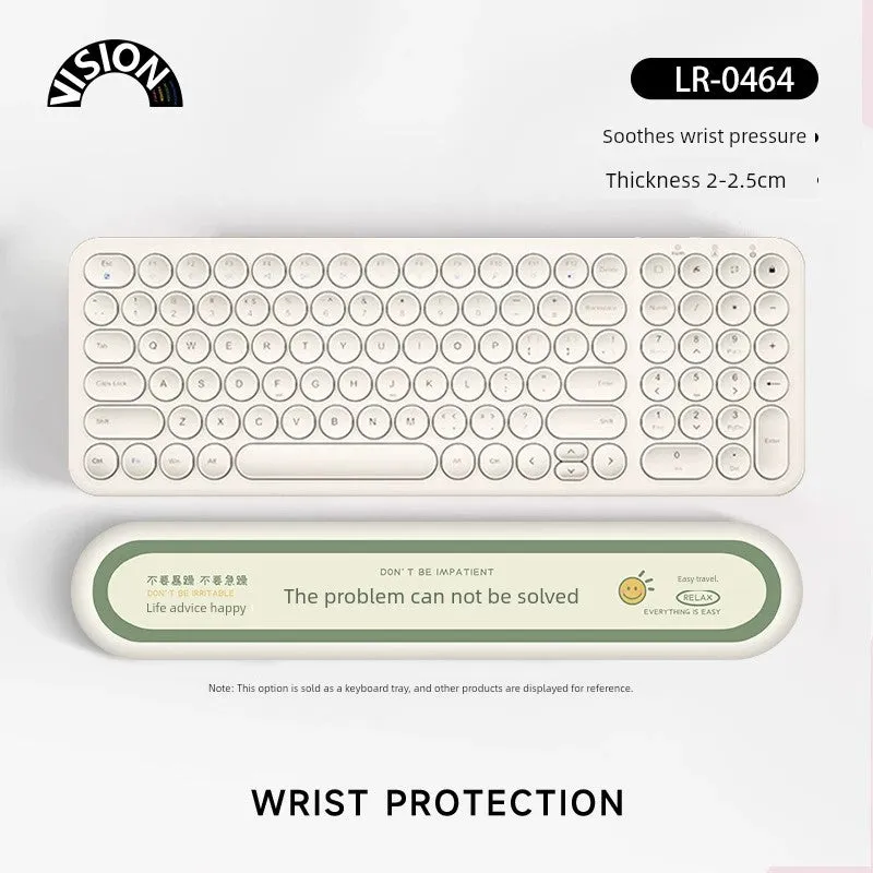 Vision Fun Text Wrister Protective Mouse Pad Female Male Wrist Pad Office Laptop Keyboard Support