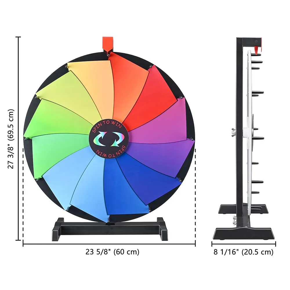 WinSpin 24" Pinwheel Dry Erase Tabletop Prize Wheel 12 Slot