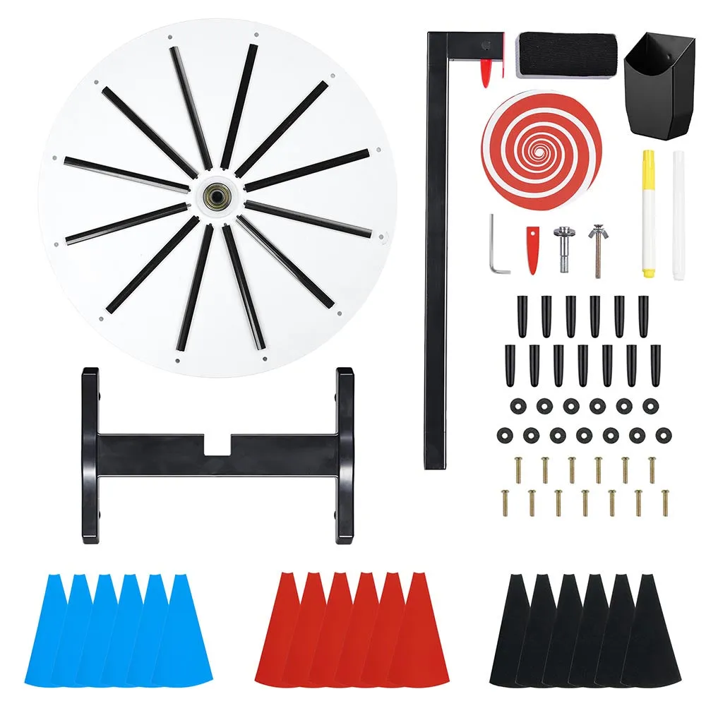 WinSpin Spinning Prize Wheel Tabletop Dry Erase 15"