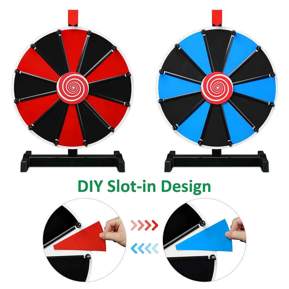 WinSpin Spinning Prize Wheel Tabletop Dry Erase 15"