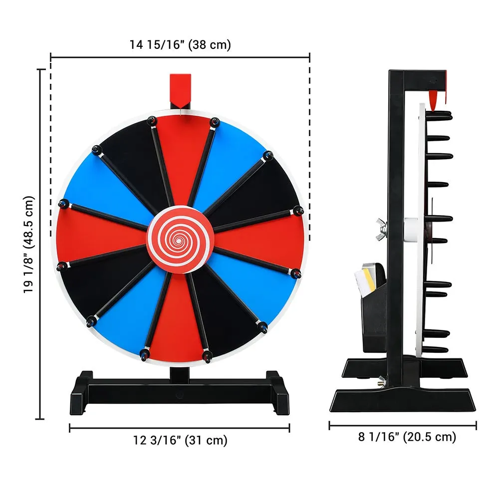 WinSpin Spinning Prize Wheel Tabletop Dry Erase 15"