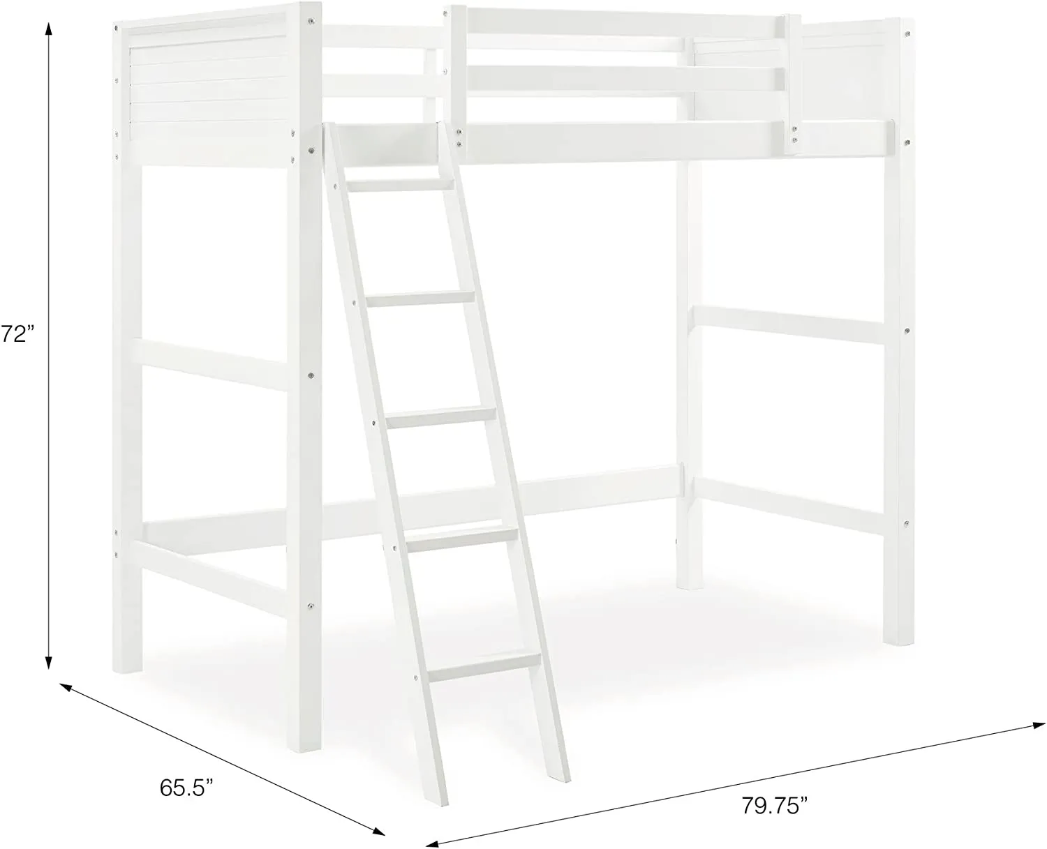 Wood Loft Style Bunk Bed