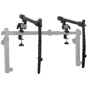 WS Adjustable 2-Tier Keyboard Stand Extender - Arms Only with Straps