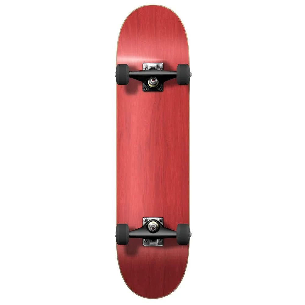 Yocaher Blank Complete 7.75" Skateboard - Stained Red