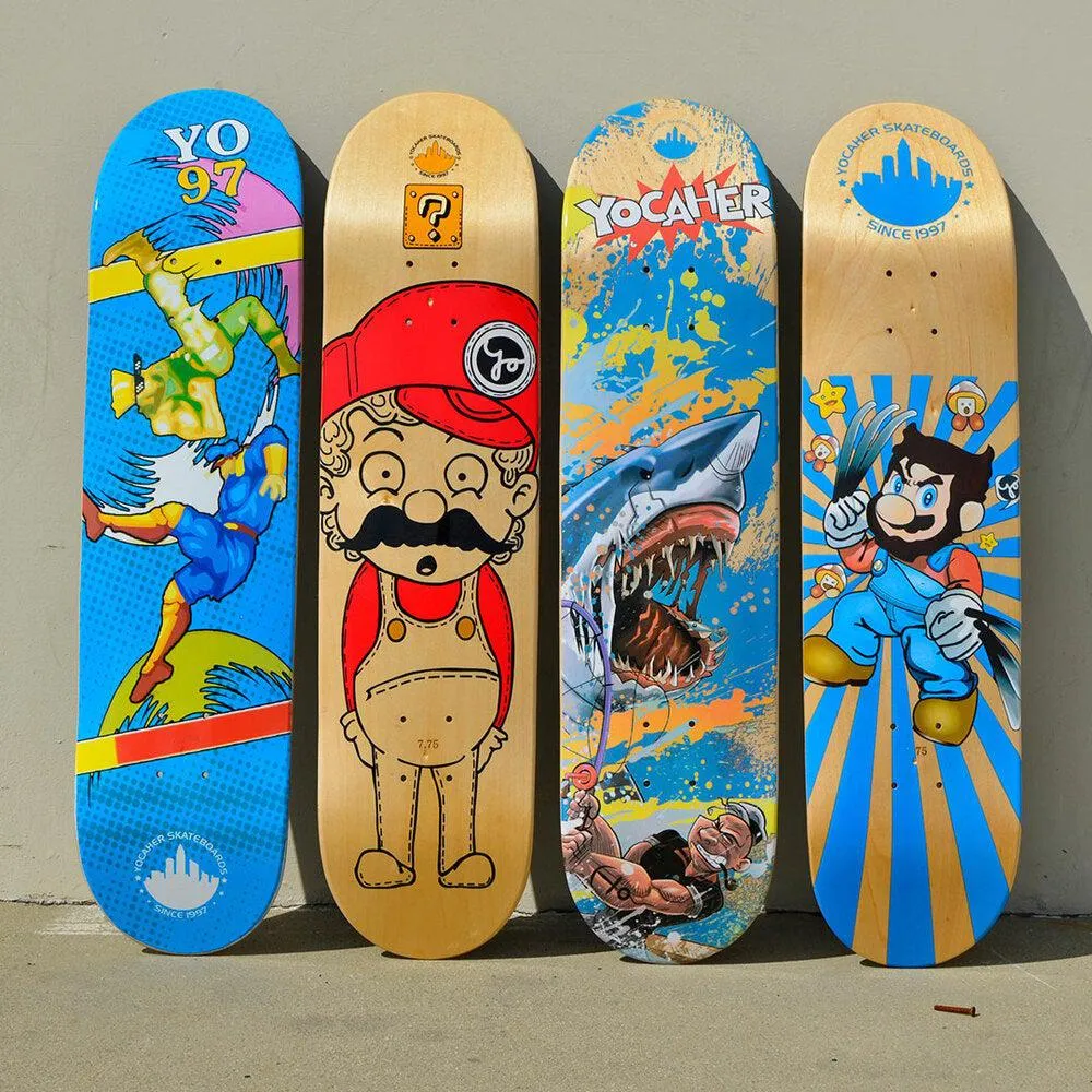 Yocaher Graphic Complete 7.75" Skateboard - Retro Series - Snikt